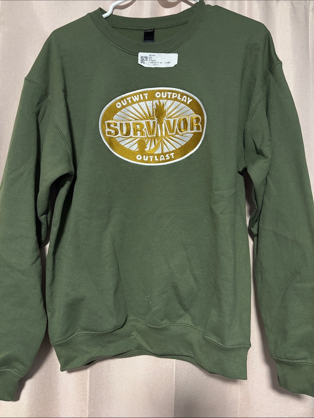 Survivor Logo Olive Green Crewneck Sweatshirt